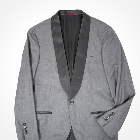 Brunello Cucinelli Silk & Wool Shawl Collar Formal Jacket | 38 - Picture 2 of 15